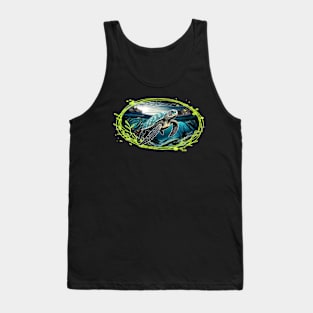 Sea turtle in deep blue Tank Top